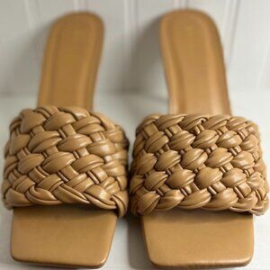 Bamboo Braided Heel Sandal Size 10